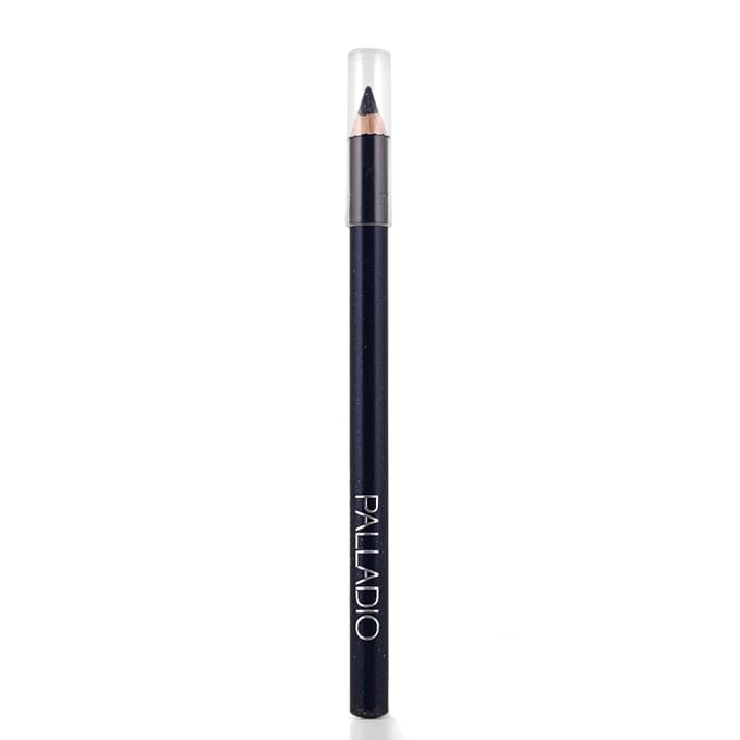 Palladio Glitter Eyeliner Pencil, Longlasting Creamy Cosmetic, Shimmer Eye Liner, Buttery Smooth Tip, Professional Makeup Glittery Pencil, Sharpenable, Blue Sparkle