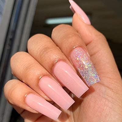 VIVACE Natural Royal Salon 500 Artificial Fake False Gel Nail Tips, 10 Sizes With Clear Plastic Case for Nail Salon Nail shop