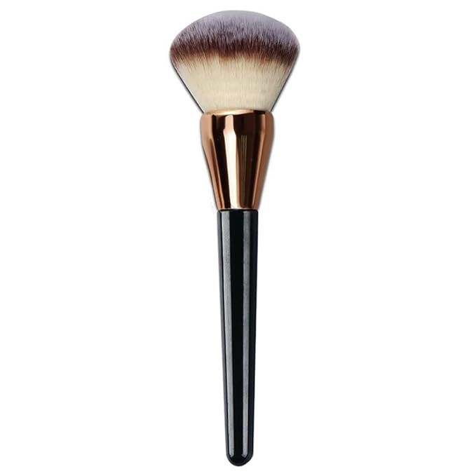 Premium Makeup Brush Kabuki Brushes Blush Brush Powder Brush Foundation Brush Bronzer Contour Face Blender Brush Blending Buffing Multifunction Cosmetics Tools Full Coverage (Rose Gold/Black)