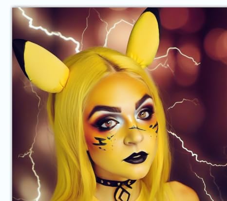 Go Ho Water Based Yellow Face Body Paint Stick,Non-Toxic Face Painting,Easy-to-use Facepaint for Halloween Cosplay SFX Minions Costume Makeup,0.63oz