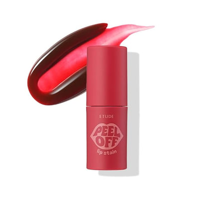 ETUDE Dear Darling Peel Off Lip Stain (Blood Wine) – Teen girl gifts, Hydrating Hydrogel Tint, Fruity scent, Long Lasting & Waterproof, Easy Peel Off, All‑Day Color Lip Tattoo, Soft Wine color