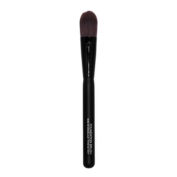 Palladio Foundation Brush, Flat Tapered Brush, Liquid and Cream Foundations, Flawless Blending, Smooth Finish, Synthetic Natural Bristles, Soft Feel, Comfortable Grip, Professional Application