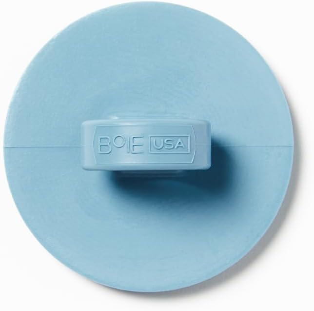 Boie USA Face Scrubber - Handheld Facial Tool, Deep Cleansing Exfoliating Facial Brush. Fights Acne with Gentle, Silicone-Like Bristles, Long Lasting, & Hypoallergenic (Blue)