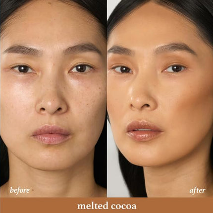 Julep Skip the Brush Cream to Powder Bronzer & Contour Stick - In Paradise Darker skin tones - Long Lasting Blendable and Buildable Color -Multi-Use 2-in-1 Blush and Lip Makeup Stick