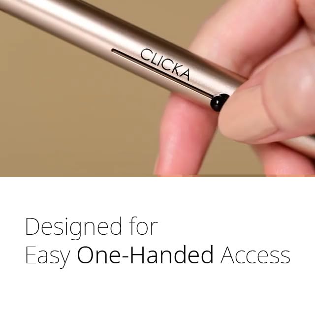 Retractable Automatic Lid Smuge Brush (Champagne Gold)