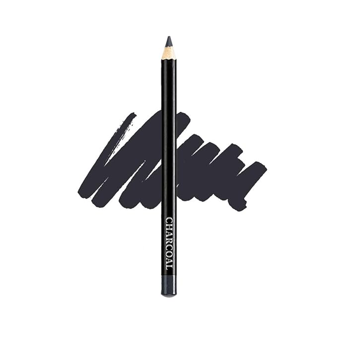 Vera Moore Slim Eye Liner Pencil, Smooth Formula, Hypoallergenic and Vegan, Smudge-Proof and Waterproof Application, Bold and Defined Lines Eyeliner, (0.05 Oz) (Charcoal)