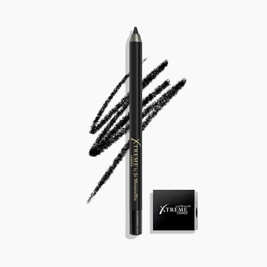 Xtreme Lashes GlideLiner Long Lasting Eye Pencil with Sharpener, Xtreme Black, 0.04 Oz, Waterproof Makeup, Gel Formula, Blendable, Smudge, Fade, & Sweat Proof