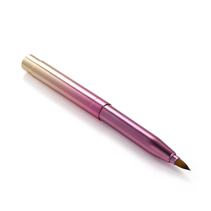 Exquisite Professional Lip Brush Applicators-Retractable Lipstick Brushes- Lipstick Gloss Makeup Brush Tool For Women and Girls (Two-Head-Gradient)