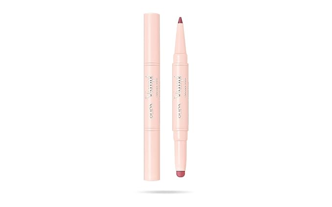 Pupa Milano Vamp! Creamy Duo, 008 Vintage Rose, 1 Pc - 2 in 1 Lipstick and Lip Pencil - Long Lasting - Lightweight - No-Transfer - Smooth Texture - Highly Pigmented