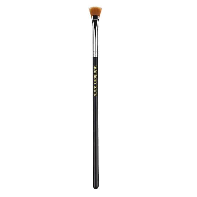 Bdellium Tools Professional Makeup Brush - Maestro Series 732 Mascara Fan - With Soft Synthetic Fibers, For Applying Mascara (Black, 1pc)