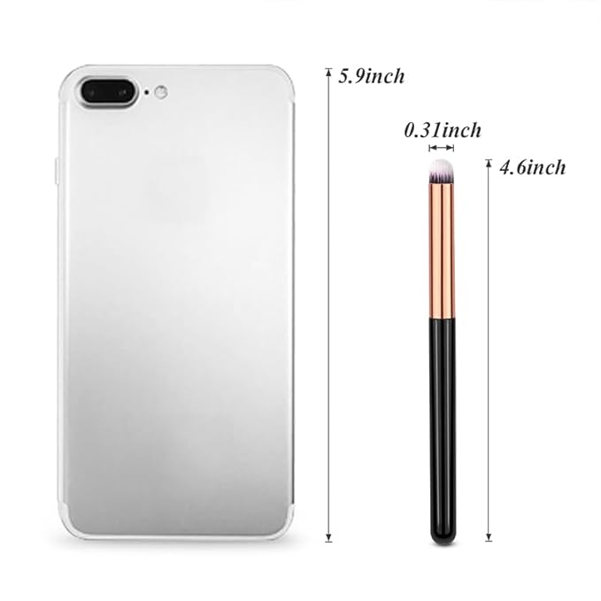 Eye Makeup Brush Set Round 6Pcs Professional Concealer Eyeshadow Brush Can Blending Brushes for Card Making