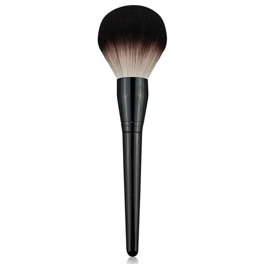 Large Size Luxurious Premium Kabuki Brush Mink Makeup Brushes Powder Brush Foundation Blush Brush Face Blender Mineral Blending Buffing Brush Multi-function Cosmetics Tools Full Coverage (Black)
