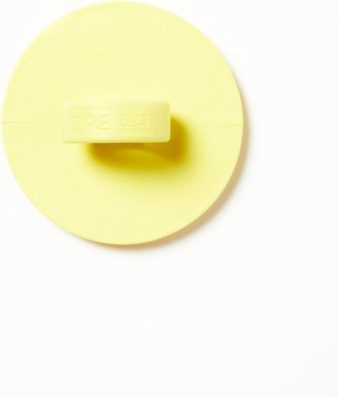 Boie USA Face Scrubber - Handheld Facial Tool, Deep Cleansing Exfoliating Facial Brush. Fights Acne with Gentle, Silicone-Like Bristles, Long Lasting, & Hypoallergenic (Yellow)