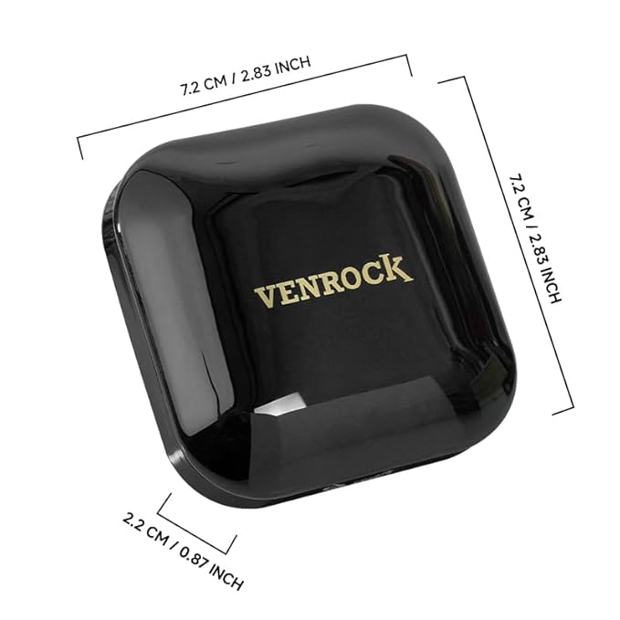 Venrock Soft Velvet Pressed Powder Long-lasting oil control,Natural lightweight finish,Gentle and non-irritating Brightens skin tone Quick touch-ups,Blurs pores,Concealing (02#Wheat, 0.23 oz)