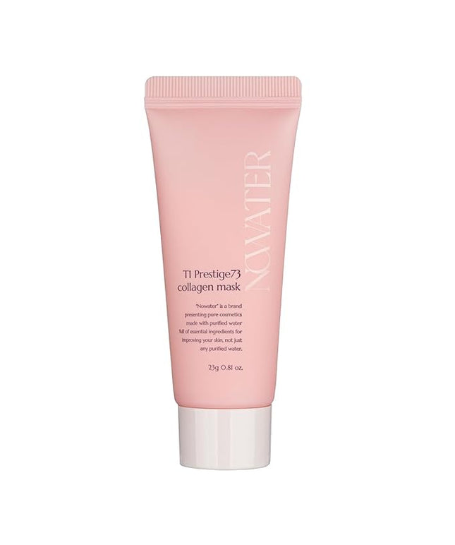 NOWATER Collagen Wrapping Mask, Elasticity Improving, Hydrating, Firming - Hydrolyzed Collagen & Peptide, Glass Skin Peel Off Mask, Korean Skincare for Face (2.4 fl.oz) (0.81 Fl Oz (Travel size))