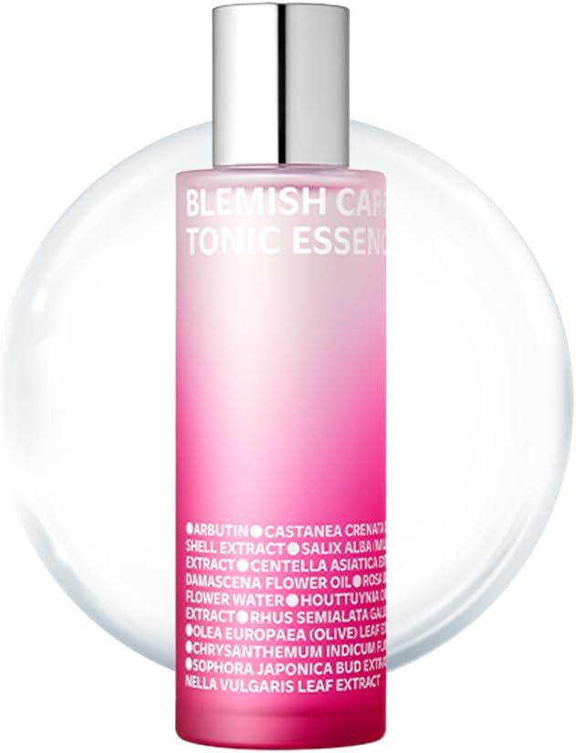 ISOI Blemish Care Toner, Skin-Smoothing Essence & Hydrating Toner for Face, for Sensitive Skin, Lightweight & Refreshing Formula, Korean Skin Care (4.39 fl.oz/130ml)