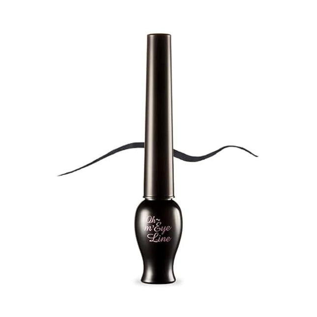 ETUDE OH M'EYE LINE Liquid Eyeliner - Waterproof, Smudgeproof & Long lasting|Quick Drying Eye Liner|Easy & Precise Application|Lasts Up To 10 Hours|Korean Makeup| Gray,5ml