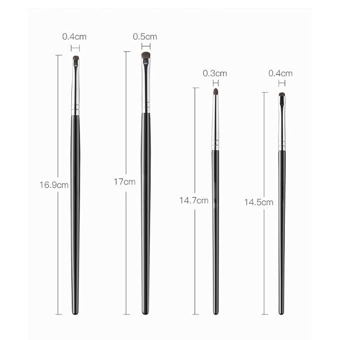 Mini Smudge Brush for Eyeliner,Eyeshadow Brushes,Eyeliner Brush for Powder Gel Cream Liquid Concealer, Eye liner Blending, Highlighting brush,Concealer Brush,Eye Makeup Brush Set