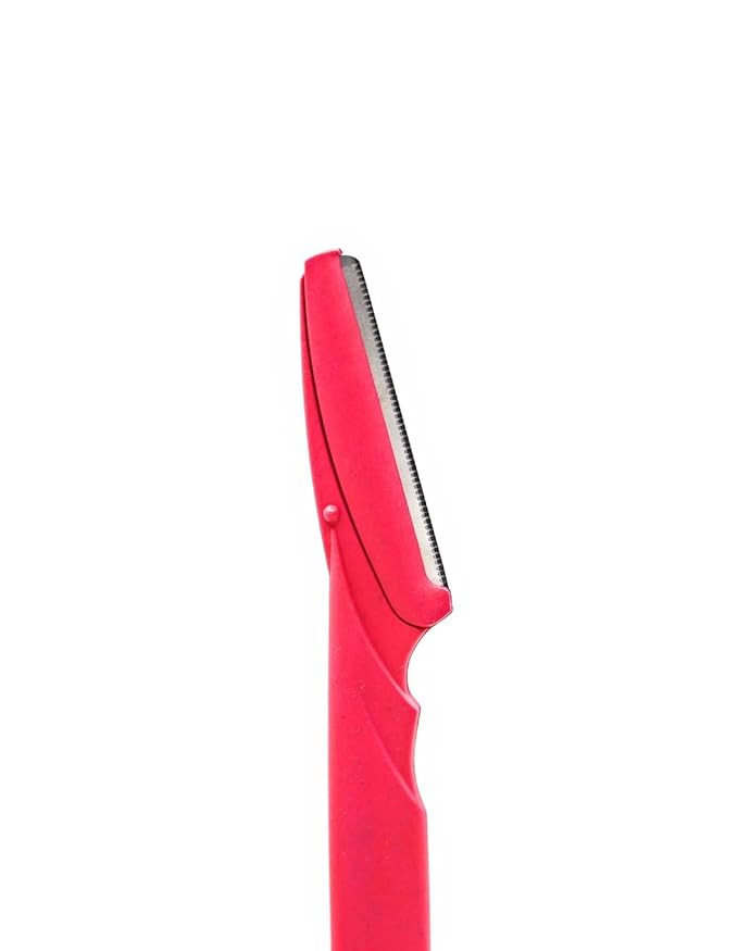 ARABESKS Eyebrow & Face Razors for Women – Dermaplaning Tool with Safety Guard, Eco-Friendly Handle – Peach Fuzz Remover, 3-Pack