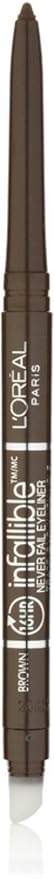 L’Oreal ParisInfallible Never Fail Eyeliner, Brown [531], 0.008 oz (Pack of 2)