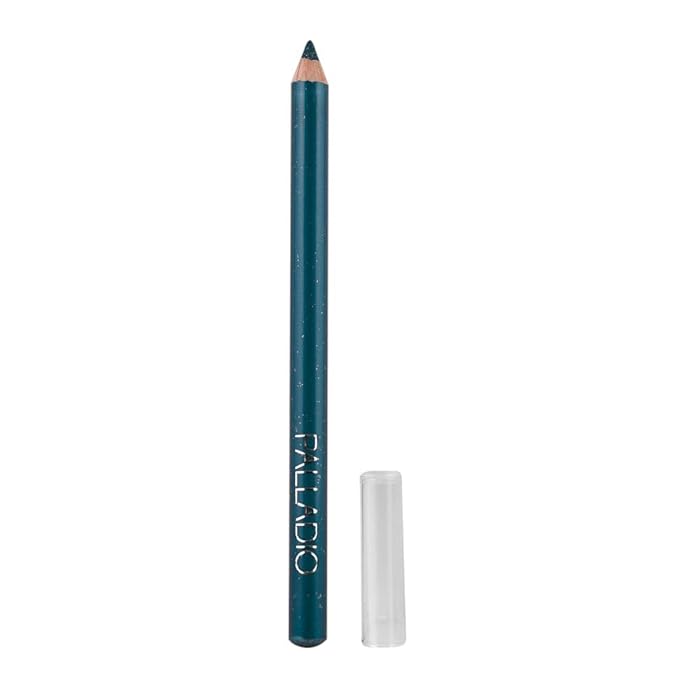 Palladio Glitter Eyeliner Pencil, Longlasting Creamy Cosmetic, Shimmer Eye Liner, Buttery Smooth Tip, Professional Makeup Glittery Pencil, Sharpenable, Sky Sparkle
