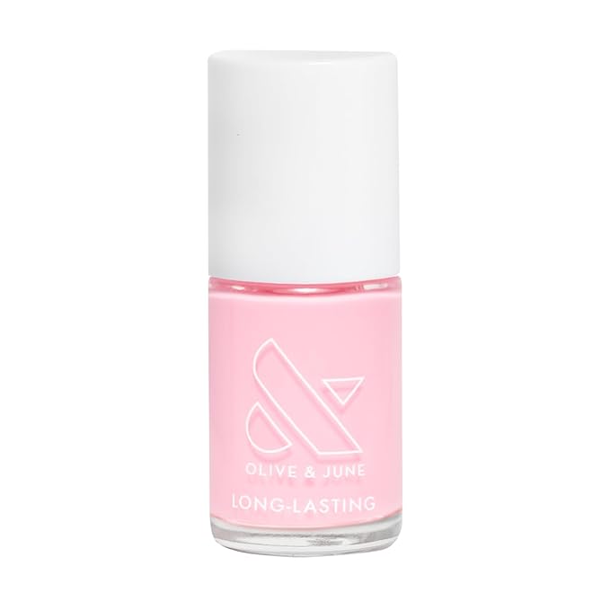 Olive & June Long Lasting Nail Polish | Plump, Gel-Like Finish No Lamp Needed | Lasts up to 10 days | Salon-Quality Color at Home | 15-Free, Vegan & Cruelty-Free Chip-Resistant Shine | SE Bubbly Pink