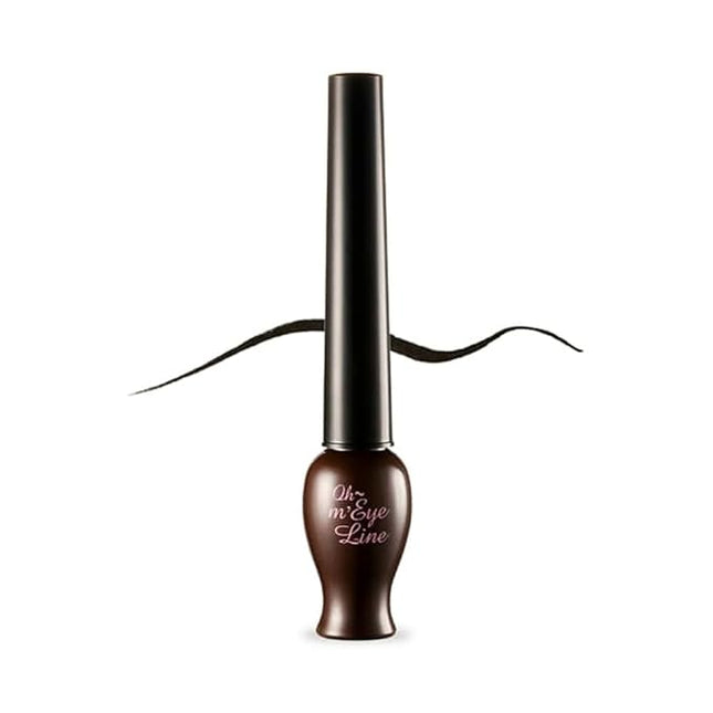ETUDE OH M'EYE LINE liquid eyeliner - Brown, Intense Precision Liquid Eyeliner, Vivid, Deep Color, Smudge Proof, Long Lasting, Korean Makeup, Kbeauty, Perfect for Gift