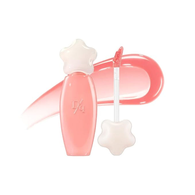 dasique Pure Water Lip Gloss #01 Coral Juice 0.09 oz | Variety of Colors | Dewy Gloss | Buildable Gloss Tesxture | Non-Sticky | K-beauty