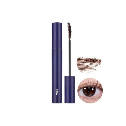 BBIA Never Die Mascara 2 Color – Power Volumizing & Lengthening, Curling, Fixing Lashes, Intense Length, Feathery Soft Full Lashes, No Smudging & Clumping, Waterproof, K-Beauty (02 POWER BROWN)
