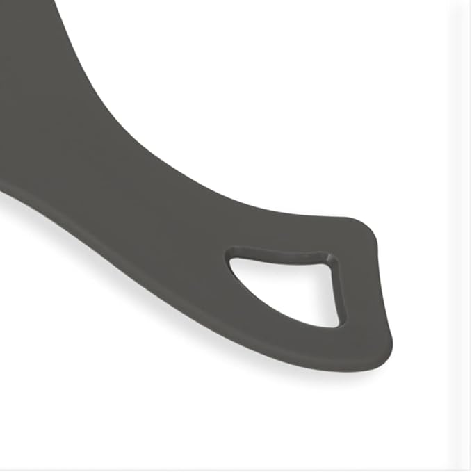 Zadro Large Hand Mirror with Handle Salon Mirrors for Hair Stylist, Big Handheld Mirror Makeup Mirror Wall Mounted Hang (1, Pebble Gray, Medium: 15" x 8")