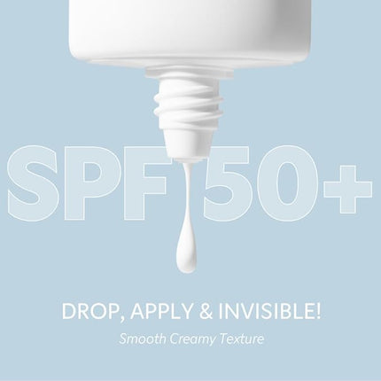 TIRTIR Hydro UV Shield Sunscreen | SPF 50+ Broad Spectrum UVA UVB Korean No White Cast Face Sunblock, 1.69 Fl Oz