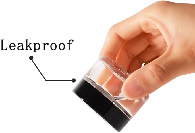 46 pack 1oz Glass Jars with Lids Round Empty Cosmetic Containers, Leak Proof Small Travel Containers Refillable Glass Jars for Face Creams, Lotions,Salves Ointments,Potravel Storage