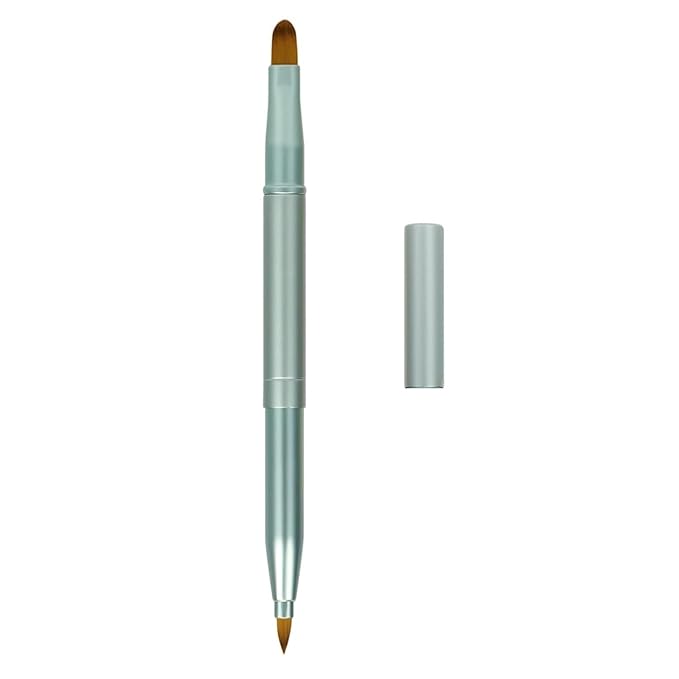 Exquisite Professional Lip Brush Applicators-Retractable Lipstick Brushes- Lipstick Gloss Makeup Brush Tool For Women and Girls (Light Green)