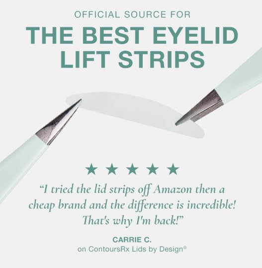 Contours Rx Lids by Design – 6mm Transparent Eyelid Lift Strips for Casual Mild to Moderate Hooded Lids – Medical-Grade, Anti-Aging Eyelid Tape – 80 Count