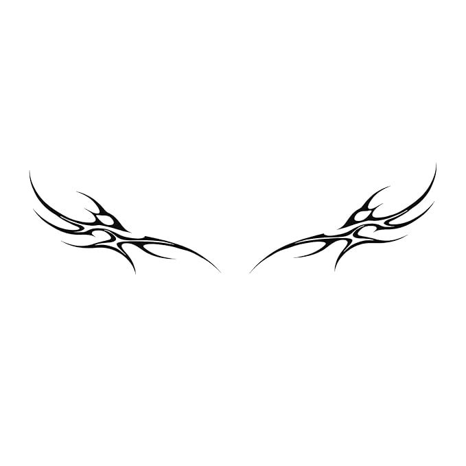 Y2K Neotribal Cybersigil Tattoos – Realistic Tribal Tramp Stamp Temporary Tattoos for Women, Sexy Waist & Lower Back Hip Fake Body Art, Long-Lasting for 2 Weeks