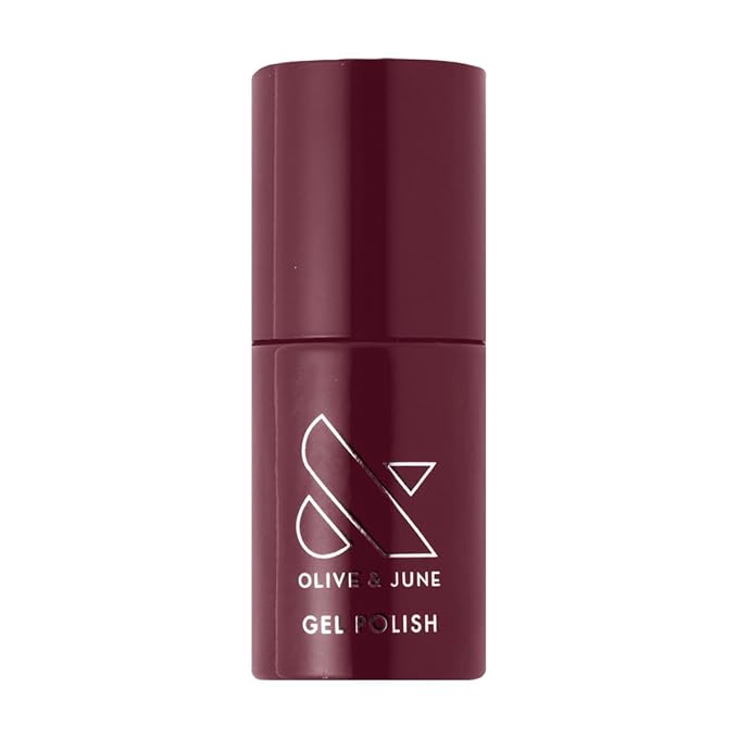 Olive & June Gel Polish | UV LED Nail Lamp Needed | Long Lasting Formula | Up to 21 Days of Wear | Damage-Free Removal | Salon-Quality Manicure, Pedicure at Home | Obsessed | Dark Ruby