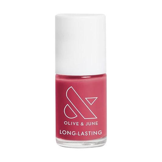 Olive & June Long Lasting Nail Polish | Plump Gel-Like Finish No Lamp Needed | Lasts up to 10 days | Salon-Quality Color at Home | 15-Free Vegan Cruelty-Free Chip-Resistant Shine | LD Rosy Neutral