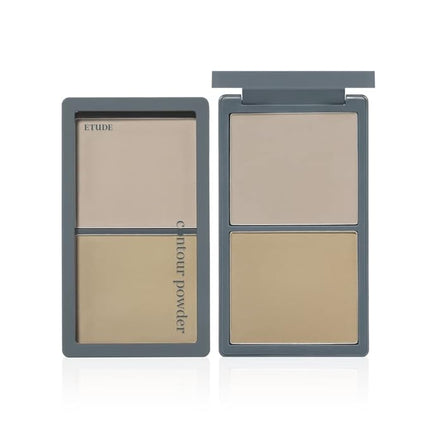 ETUDE Contour Powder - Re-illumination | Bronzer And Contour Palette To Effortlessly Define The Face Like A Selfie | Smooth, Velety Texture | Natural Look, brown, Korean Makeup, Perfect for Gift