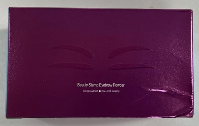 Boobeen Eyebrow Seal Stamp Powder - Waterproof 3 Seconds Eye Make Up Nature Coloring Kit - Creates Natural Looking Brows for Makeup Beginners