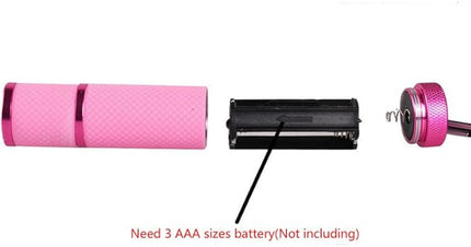 Meitawilltion Handheld UV Light for Gel Nails,9 LED Small Glow Nail Lamp,Mini U V Nail Dryer,Portable Flashlight for Nail Art Decoration DIY at Home-Green