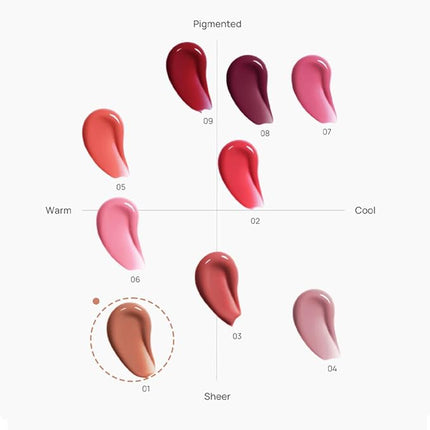 House of Hur Moist Ampoule Blusher with 50% Moisture Essence | Hydrating & Long-Lasting Blush | 0.33 fl. oz. (9 Shades) - Nude Beige