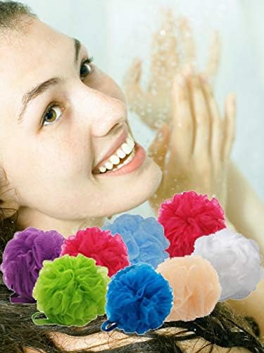 Aquasentials Small Mesh Pouf (8 Pack) (Multi-Colors)