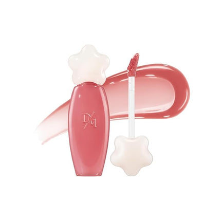 dasique Pure Water Lip Gloss #07 Soft Fig 0.09 oz | Variety of Colors | Dewy Gloss | Buildable Gloss Tesxture | Non-Sticky | K-beauty