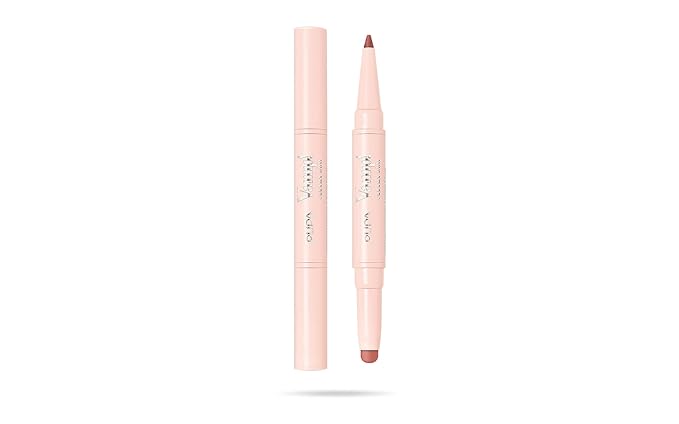 Pupa Milano Vamp! Creamy Duo, 007 Peach Nude, 1 Pc - 2 in 1 Lipstick and Lip Pencil - Long Lasting - Lightweight - No-Transfer - Smooth Texture - Highly Pigmented