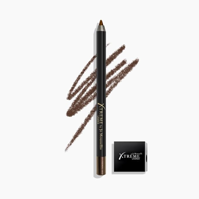 Xtreme Lashes GlideLiner Long Lasting Eye Pencil with Sharpener, Xpresso, 0.04 Oz, Waterproof Makeup, Gel Formula, Blendable, Smudge, Fade, & Sweat Proof