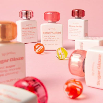 Lip Potion Sugar Glaze Tint | K-Beauty High-Shine & Long-Lasting Lip Tint | Hydrating, Non-Sticky Glossy Finish | 7 Shades | 0.3 Oz (No.5 Mauve Ball)