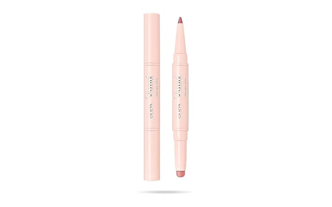 Pupa Milano Vamp! Creamy Duo, 004 Light Rose, 1 Pc - 2 in 1 Lipstick and Lip Pencil - Long Lasting - Lightweight - No-Transfer - Smooth Texture - Highly Pigmented