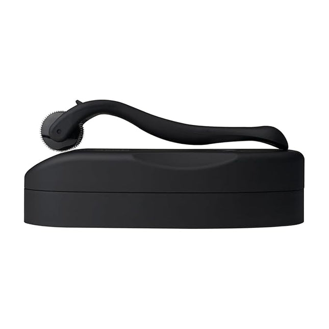 Koi Beauty Derma Roller Titanium Microneedle Roller, 540 Microneedling Roller, Premium Micro Needling Roller for Men Women, Micro Needle Roller Carbon Black