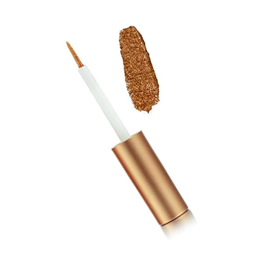 Hypoallergenic Eyeliner, Glitter Liquid Eyeliner I Gluten Free and Vegan for Sensitive Skin (11: Gold Brown) by Dr. Liia