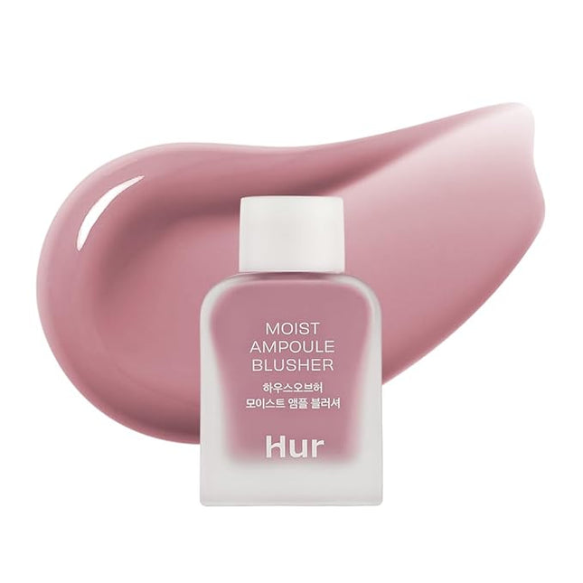 House of Hur Moist Ampoule Blusher with 50% Moisture Essence | Hydrating & Long-Lasting Blush | 0.33 fl. oz. (9 Shades) - Lavender Flush
